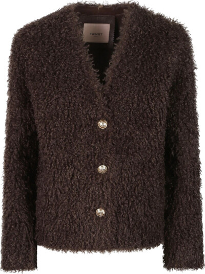 Twinset Dame Jakker Brun L,