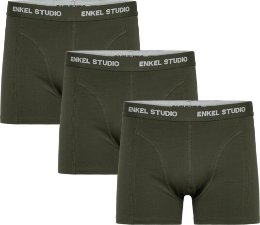 Enkel Studio Boxer 3Pack Eskarl Khaki green XXL