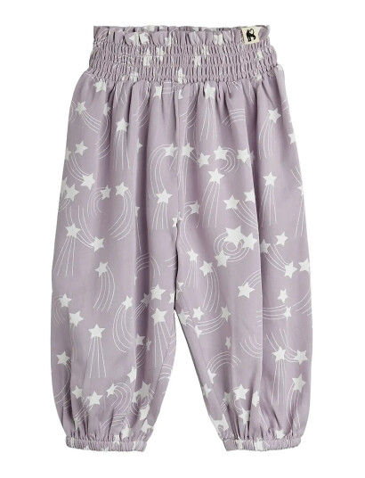 Mini Rodini Starfall Aop Woven Baby Trousers   Purple   56/62