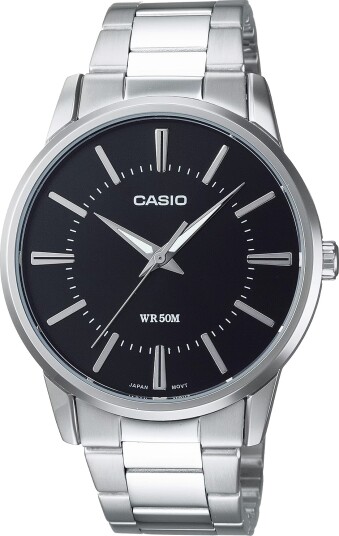 Casio Herreklokke MTP 1303PD 1AVEG Collection Sort/Stål Ø40 mm Casio Herreklokke MTP 1303PD 1AVEG Collection Sort/Stål Ø40 mm