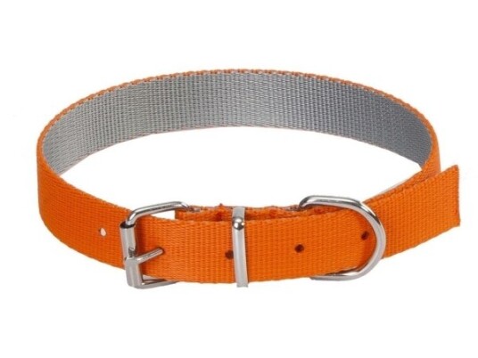 Dingo Collar Energy Sølv Oransje 1,0 35Cm