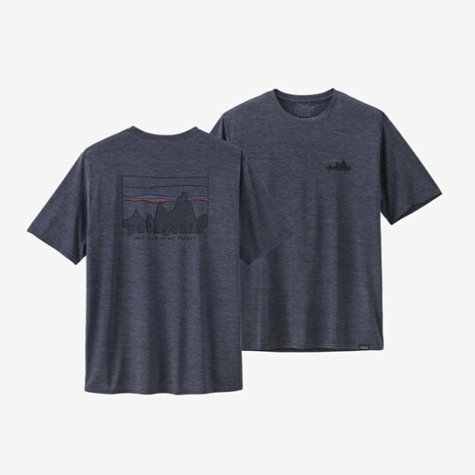Patagonia Cap Cool Daily Graphic T Shirt Smolder Blue M