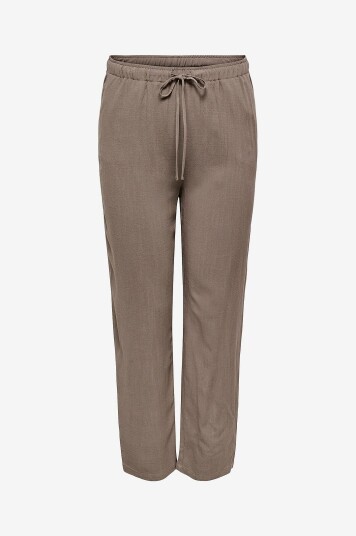 Only Carmakoma Bukser carSiesta HW Pull up Linen Bl Pnt Grå