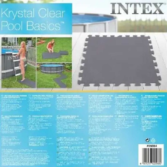 Intex Sammenlåsende polstret gulvbeskytter 8 stk 50x50x0,5 cm 1,9 m² Intex Sammenlåsende polstret gulvbeskytter 8 stk 50x50x0,5 cm 1,9 m²