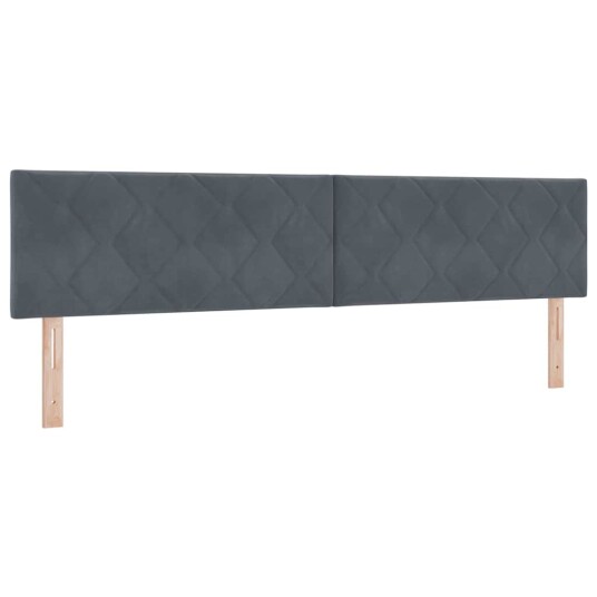 Bokfjær Seng med Madrass Mørk Grå 200x200 cm Fløyel Bokfjær Seng med Madrass Mørk Grå 200x200 cm Fløyel