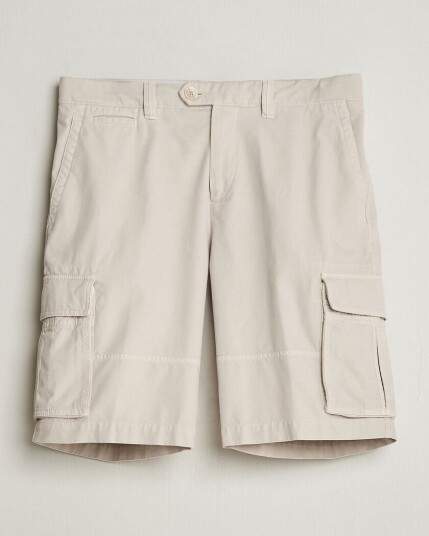 Brunello Cucinelli Cotton Cargo Shorts Light Beige