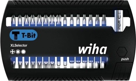 Wiha T-bitssett 32 deler til slagskruetrekker med Phillips, Unbrako og Torx Plus