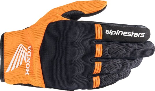 MC-hansker Alpinestars Honda Copper Svart/Oransje M