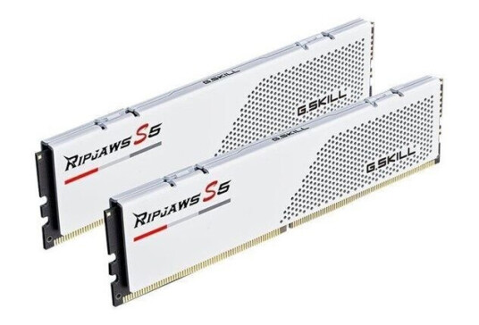 G.Skill Ripjaws S5 DDR5-6000 48GB CL30 Dual Channel 2 pcs Intel XMP Hvit G.Skill Ripjaws S5 DDR5-6000 48GB CL30 Dual Channel 2 pcs Intel XMP Hvit