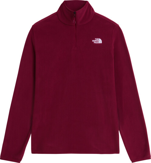 The North Face Women"s Glacier Fleece 1/4 Zip Jacket Burgundy Crush XS
