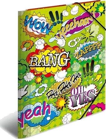 HERMA Elasticated folder A4 PP comics HERMA Elasticated folder A4 PP comics