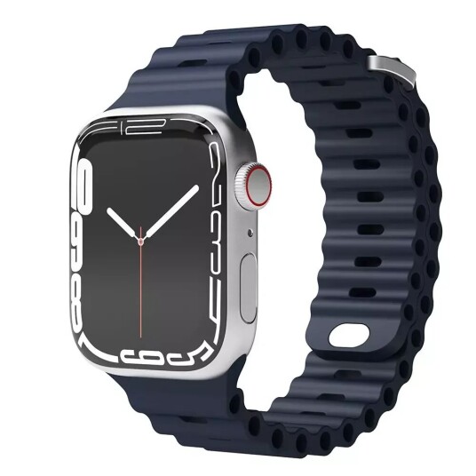 Vonmählen Apple Watch (38/40/SE/41MM) Ocean Band Silikon Reim - Blå Vonmählen Apple Watch (38/40/SE/41MM) Ocean Band Silikon Reim - Blå
