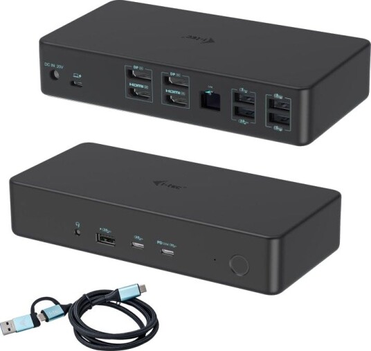 I-Tec - docking station - USB-C / Thunderbolt 3 / USB 3.0 - 2 x HDMI 2 x DP - GigE