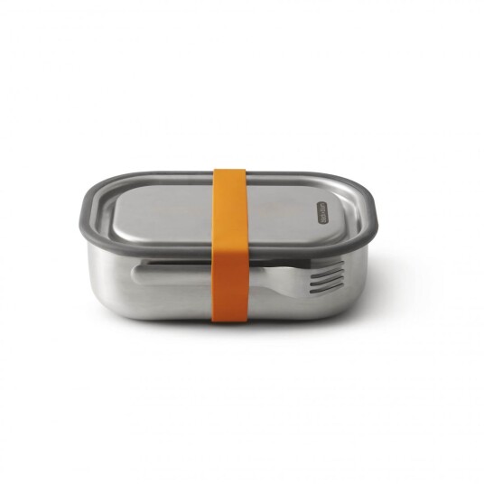 Black+Blum Stainless Steel Lunch Box, Steel-Orange, L Black+Blum Stainless Steel Lunch Box, Steel-Orange, L