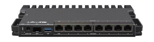 MikroTik RB5009UPr+S 9-Port PoE Router 10G Ethernet Sort MikroTik RB5009UPr+S 9-Port PoE Router 10G Ethernet Sort