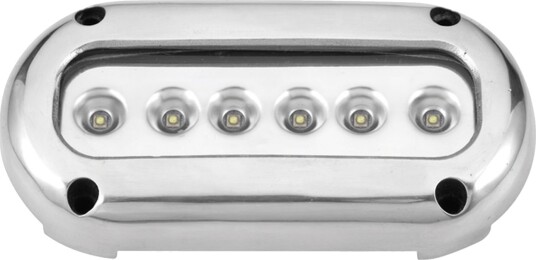 Undervannslys overflatemontert 14,2W 10 30V 6 LED hvit