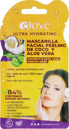 Ejove Kokos Aloe Vera Peelende Ansigtsmaske 20 ml