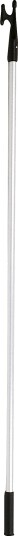 1852 Båtshake i aluminium   fast   180 cm   25 mm   alu/sort