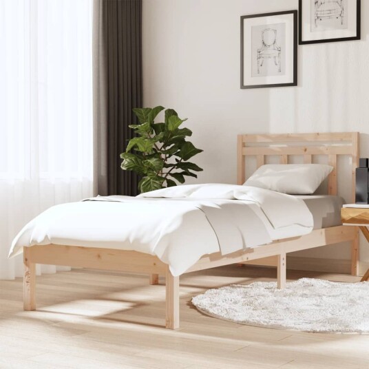 vidaXL Sengeramme heltre 75x190 cm 2FT6 Small Single 8720286957752