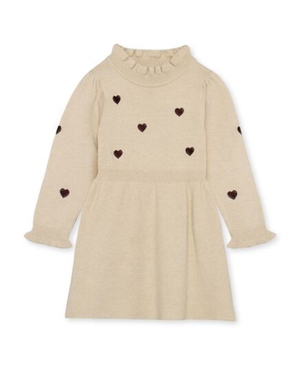 Fliink Benna Hearts kjole til barn sandshell 110 Fliink Benna Hearts kjole til barn sandshell 110