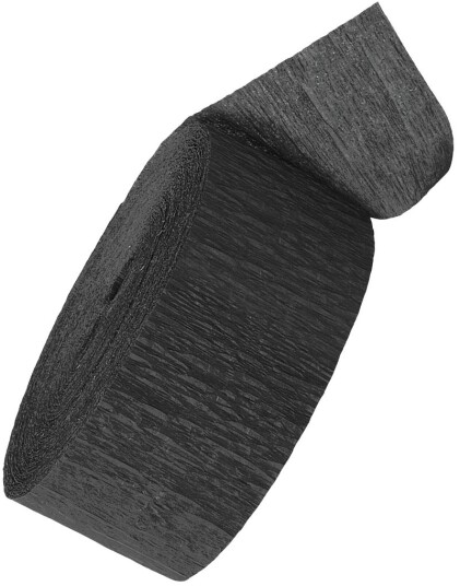 25 meter Svart Pyntebånd/Streamer 25 meter Svart Pyntebånd/Streamer