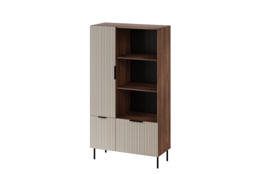 Fiesta Vitrineskap 90x166 cm Brun/Beige Fiesta Vitrineskap 90x166 cm Brun/Beige