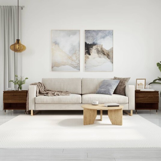  Salongbord 2 stk brun eik 50x46x50 cm konstruert tre 8721012112186