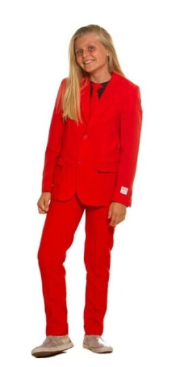 Boland Traciks Rødt Jakkesæt, Teen - Opposuit Red Devil OSTB-0002-176
