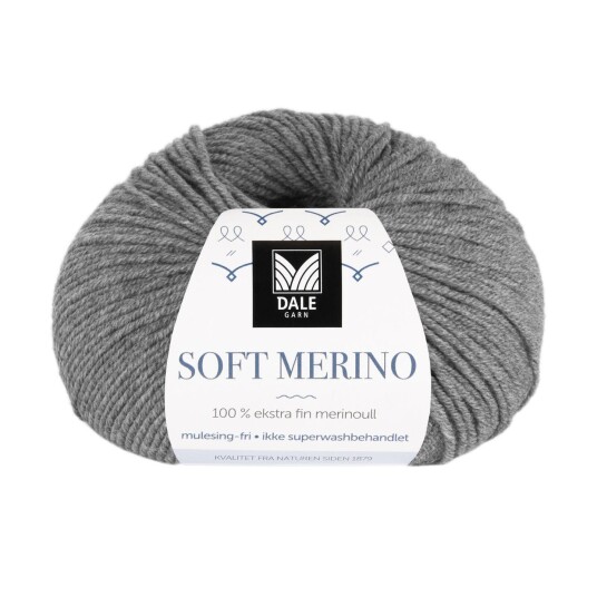 Dale Garn Dale Soft Merino 3003 Grå Melert