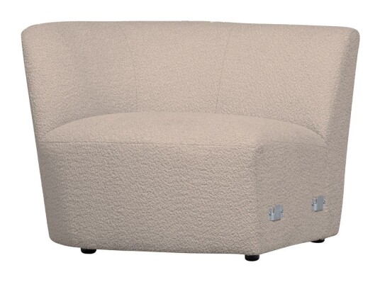 WOOOD Coco Modul m. arm, Venstre, Sand Bouclé Unoliving