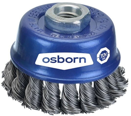 Osborn Axialborste 65mm M14 0,35mm, Virad, Rostfritt Stål Osborn Axialborste 65mm M14 0,35mm, Virad, Rostfritt Stål