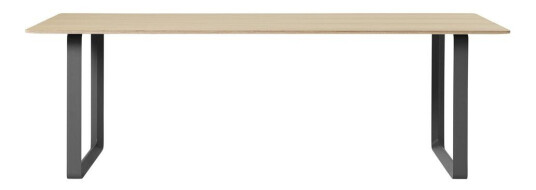Muuto 70/70 spisebord 255 x 108 cm Oak veener-Plywood-Black