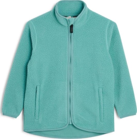 Tretorn Juniors' Farhult Pile Jacket 158/164, Dusty Turquoise
