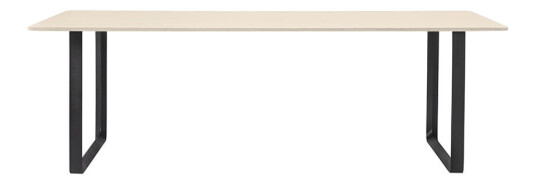 Muuto 70/70 spisebord 225 x 90 cm Sand laminate-Plywood-Black