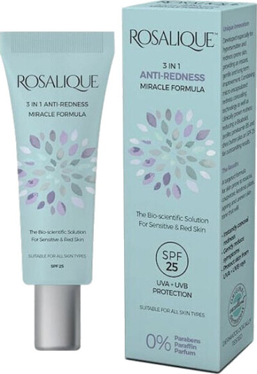 Rosalique 3-i-1 Anti-Rødme Krem med SPF 50 - 30 ml