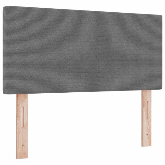 LED Hodegjerde Enkelt Design Lysegrå 100 cm Corduroy Stoff LED Hodegjerde Enkelt Design Lysegrå 100 cm Corduroy Stoff