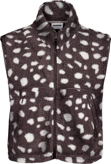 NOISY MAY | Nmmasey Aop Short Teddy Vest Noos | S