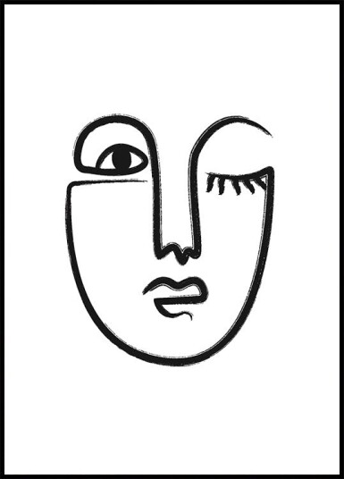 Woman Face Plakat Plakat / 50x70cm