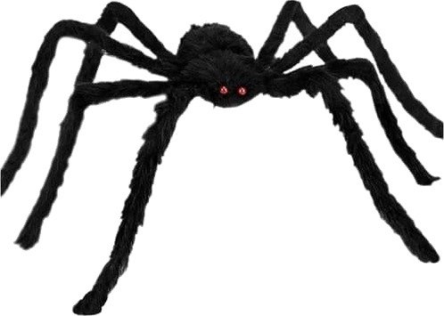 Halloween Stor Edderkopp med Bøyelige Ben 50 cm