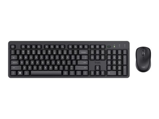 Trust Ody II Tastatur + Mus Trådløs Qwerty US Svart 25018