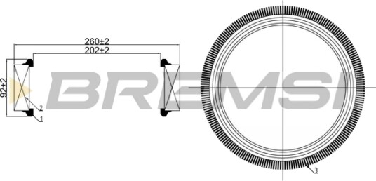Luftfilter BREMSI FA1259 Luftfilter BREMSI FA1259