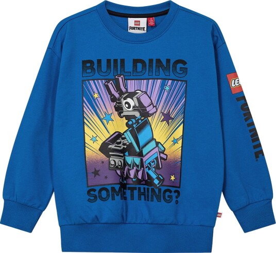 LEGO® Fortnite Collegegenser   LWSian 701   Blå m. Trykk   LEGO® Wear   10 år (140)   Collegegenser Gul Lilla