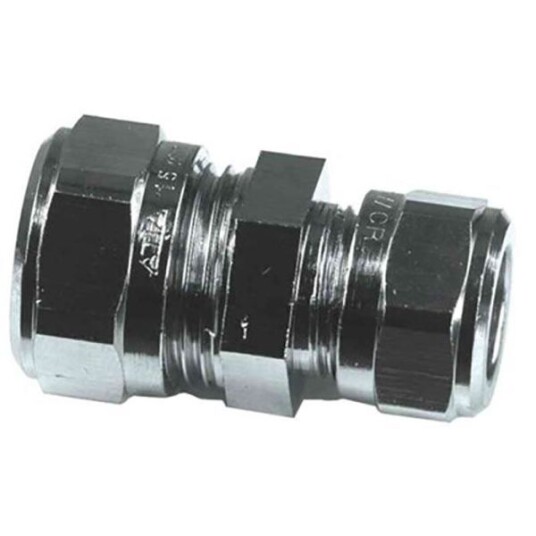 Gelia 3006110942 Klemringskobling rett, reduksjon, krom, 10 x 8 mm