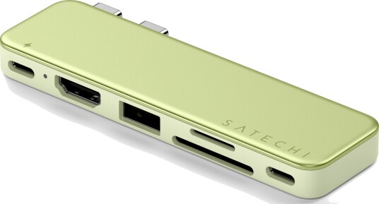Satechi USB-C Snap Hub til MacBook Neo - Citrus Satechi USB-C Snap Hub til MacBook Neo - Citrus