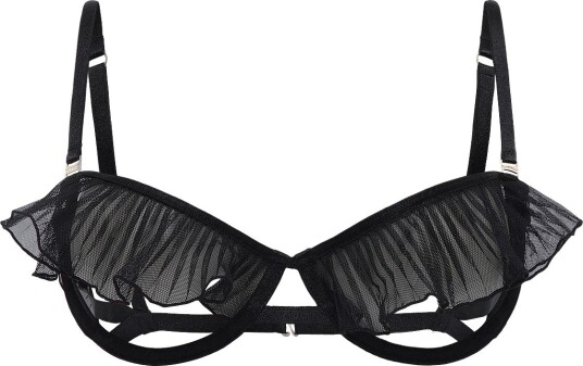 Bluebella Matisse Semi Open Wired Bra   BLACK   85 B
