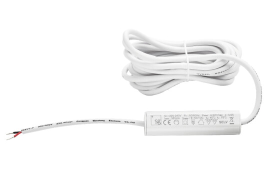 Nano driver DC 4,2W 350MA Dimbar Hvit