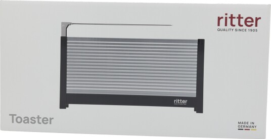 Ritter Volcano 3 Brødrister 950 W for 2 Skiver i Termo-Isolert Aluminium