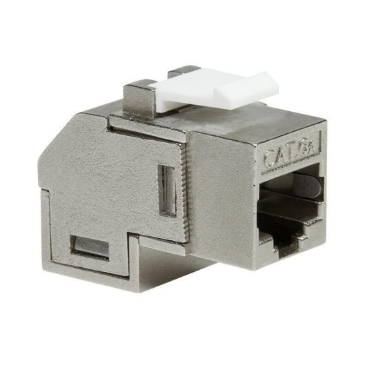 LogiLink Keystone Kupplung 2X RJ45 STP, Cat.6A, 90°gewickelt