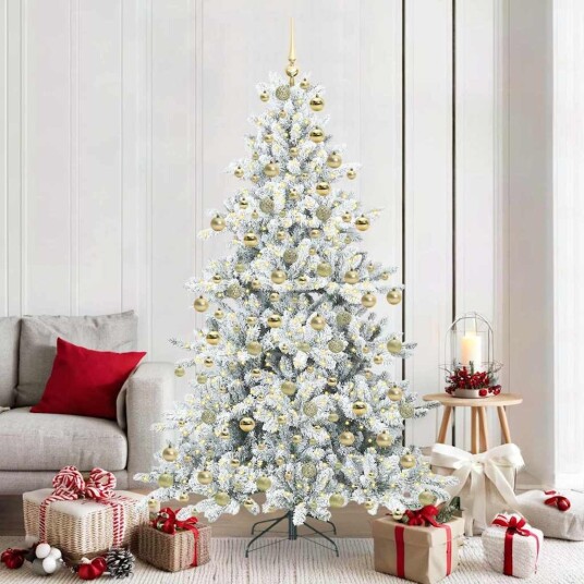  Kunstig sammensatt juletre med 300 LED med stativ 180 cm PVC