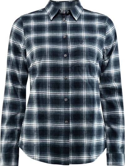 Fjellreven Women's Övik Flannel Shirt Dark Navy S